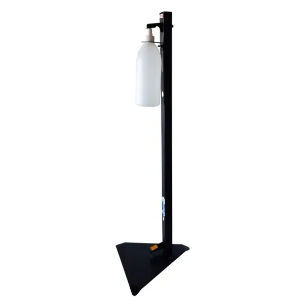 Freestanding Steristand Black With Bottle & Spray.webp