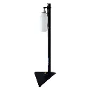 Freestanding Steristand Black With Bottle & Spray.webp