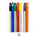 Aluminium Handle Moulded Top And Bottom - White.webp