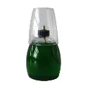 @DELIGHTS TALL LAMP GREEN - CLEAR SHADE