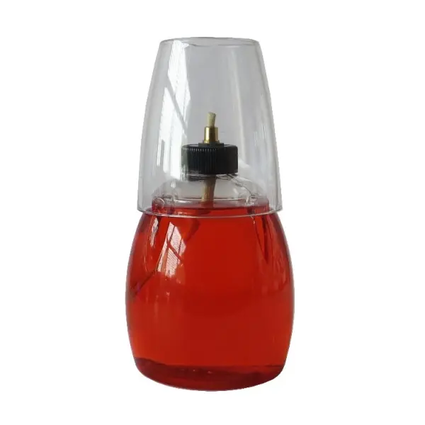 @DELIGHTS TALL LAMP ORANGE - CLEAR SHADE