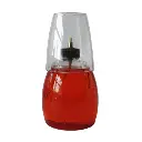 @DELIGHTS TALL LAMP ORANGE - CLEAR SHADE