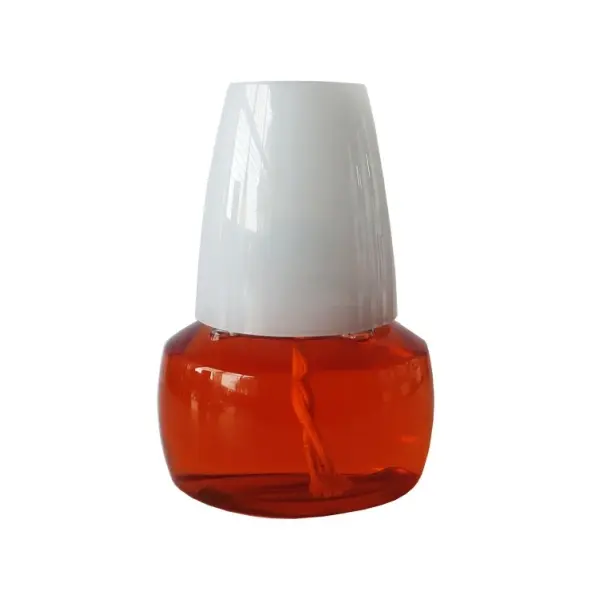 [@-LAMP008SW] @DELIGHTS SHORT LAMP ORANGE - WHITE SHADE