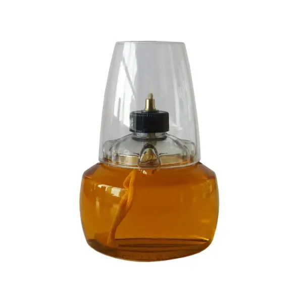 @DELIGHTS SHORT LAMP YELLOW - CLEAR SHADE CITRONEL