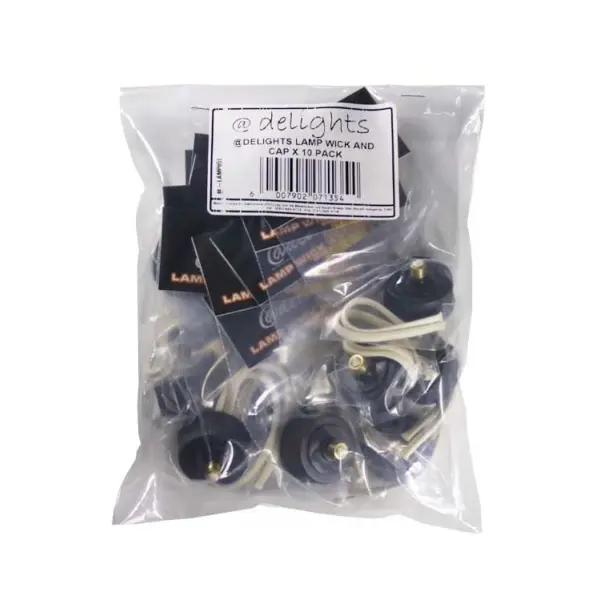 @DELIGHTS LAMP WICK AND CAP X 10 PACK
