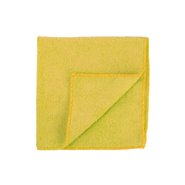 [A.1 CLO 046] MICROFIBRE CLOTH - YELLOW X 25 38CM X 38CM X200GSM