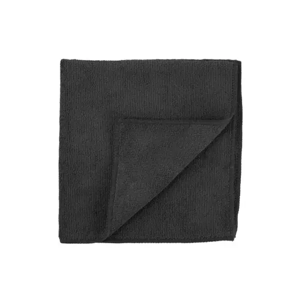 MICROFIBRE CLOTH - BLACK X 25 38CM X 38CM X 200GSM