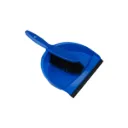 DUSTPAN CLIP ON AND BRUSH SET - BLUE