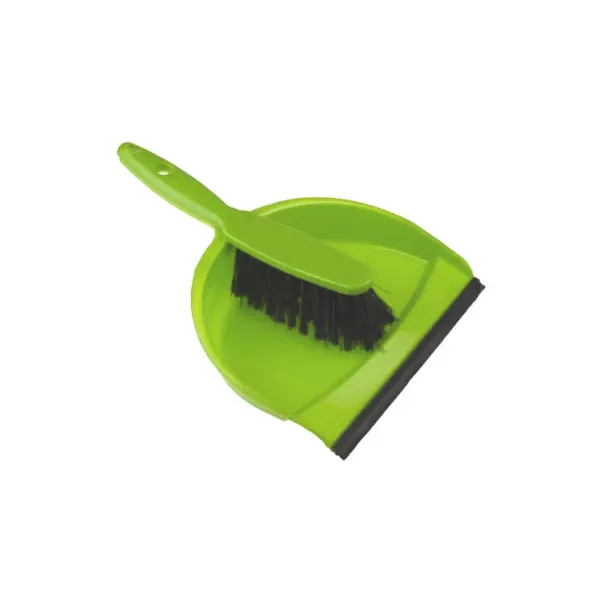 [AF-BRBR-2136] DUSTPAN CLIP ON AND BRUSH SET - GREEN