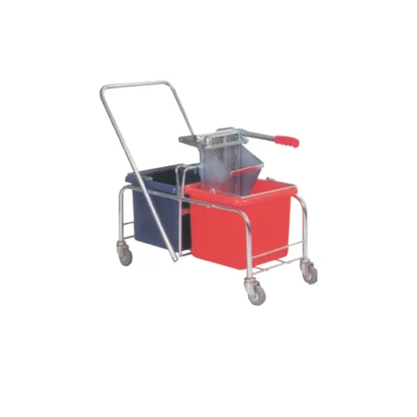 50L DOUBLE BUCKET TROLLEY SYSTEM COMPLETE - METAL  P/UNIT