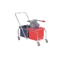 50L DOUBLE BUCKET TROLLEY SYSTEM COMPLETE - METAL  P/UNIT