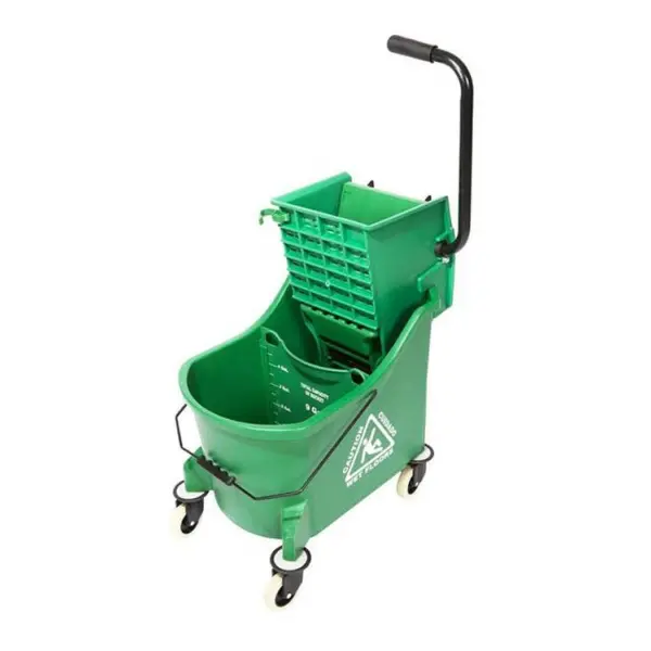 33L MAXI SINGLE BUCKET SYSTEM & WRINGER - GREEN