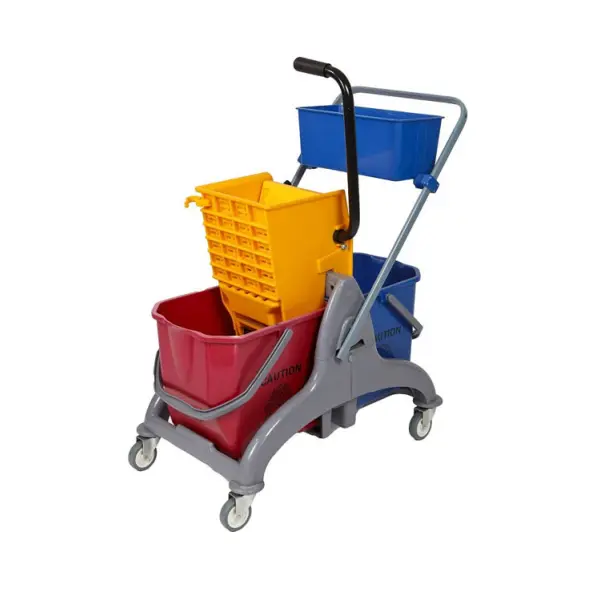 [AF-JAMS-1035] 50L DOUBLE BUCKET WITH WRINGER & CADDY COMPLETE