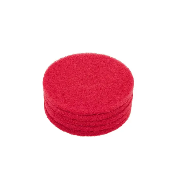 RED BUFFING PADS / 400MM X 5 PADS  P/