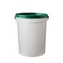 25L PLASTIC BUCKET WITH LID H.D. GREEN