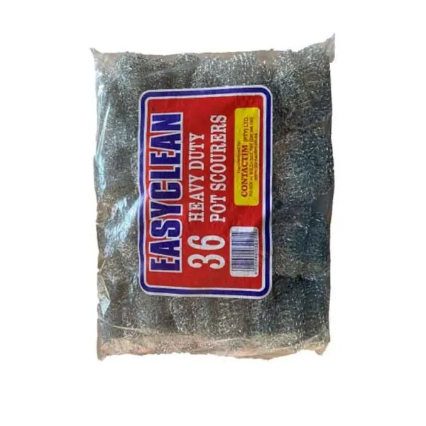 [CON-E046] EASYCLEAN GALVANISED POT SCOURERS X 36 PER PACK