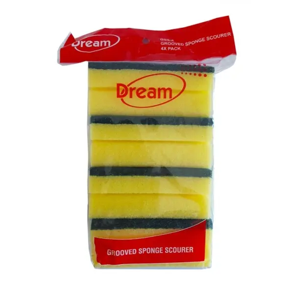 [DREAM-GSS4] GROOVED SPONGE SCOURER 4PACK 11MM X 6.8MM X 4.8MM