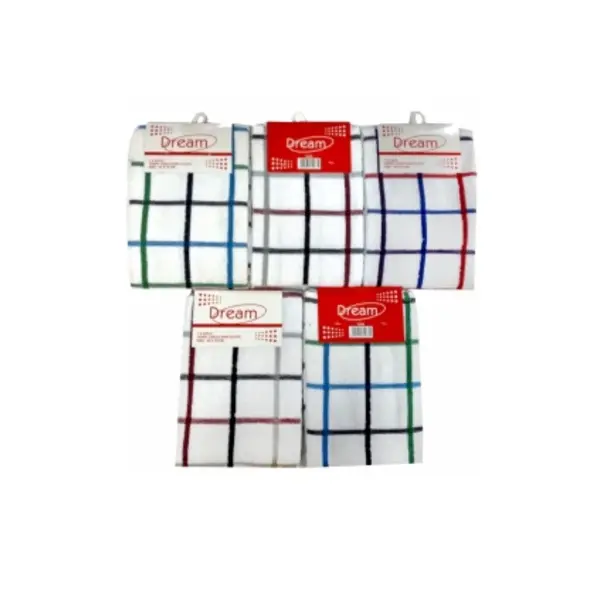 DISH CLOTH TERRY CHECK 45 X 70CM - EACH
