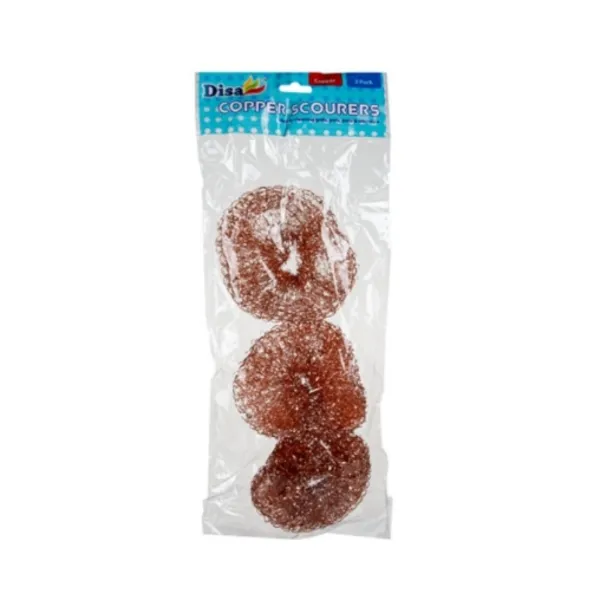 [HEN-027-078281] SCOURERS BALLS BRASS 3-PIECE