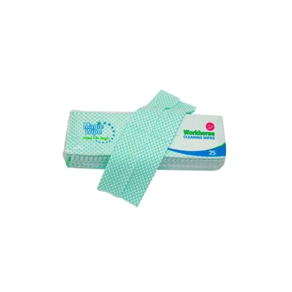 MAGIC WIPE WORKHORSE CLOTH 80GSM - GRN X 25 P/PACK