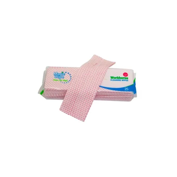 MAGIC WIPE WORKHORSE CLOTH 120GSM - RED X25 P/PACK