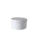 250ML PLASTIC TUB WHITE WITH SCREW CAP LID H.D. 0.