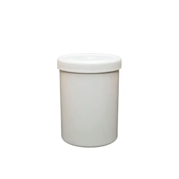 750ML PLASTIC TUB WHITE WITH SCREW CAP LID H.D. 0.