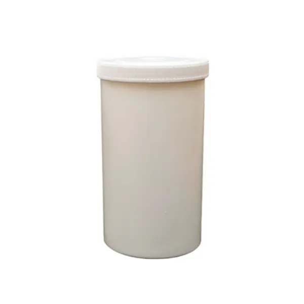 1000ML PLASTIC TUB WHITE WITH SCREW CAP LID H.D.