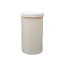 1000ML PLASTIC TUB WHITE WITH SCREW CAP LID H.D.