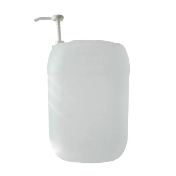 25L NATURAL PLASTIC CAN & PUMP COMPLETE