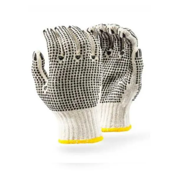 [SAFE-0005] REVERSIBLE CANVAS POLKA DOT GLOVE  P/PAIR