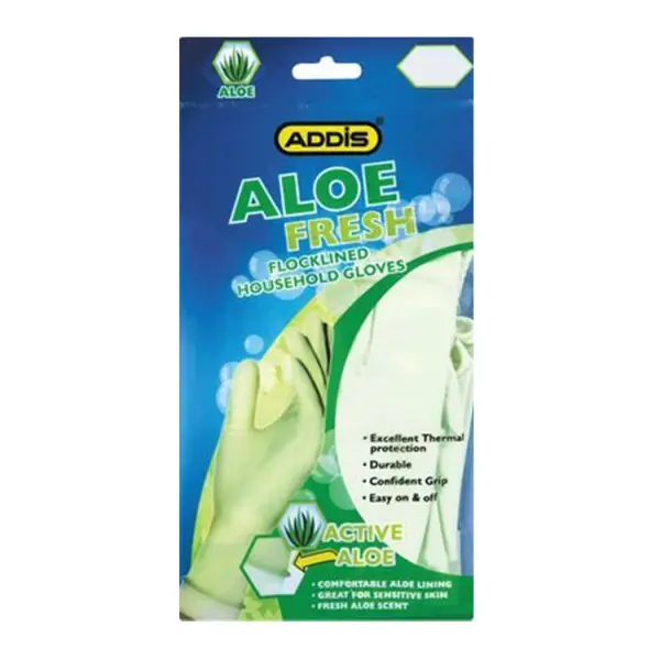 [SAFE-0240] ADDIS HOUSEHOLD GLOVES ALOE VERA LARGE P/PAI