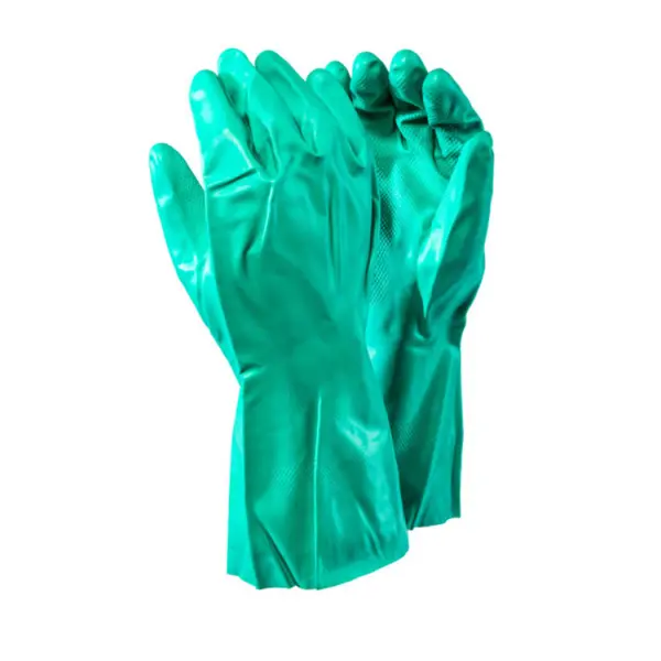 GREEN NITRILE GLOVE - MEDIUM  P/PAI
