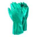 GREEN NITRILE GLOVE - LARGE  P/PAI
