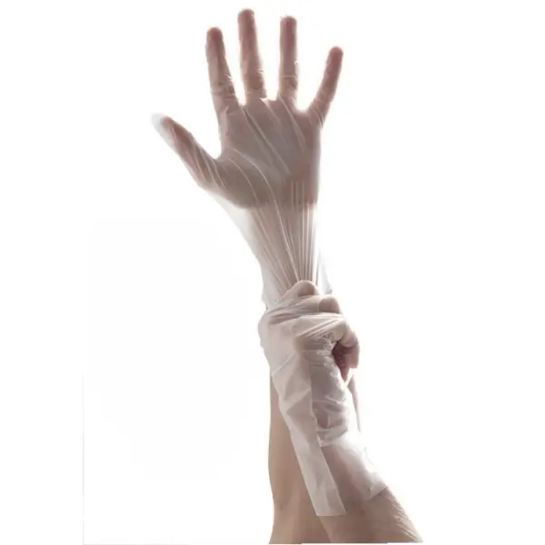 [SAFE-0297.1] TPE GLOVES CLEAR 200 P/PACK - MEDIUM