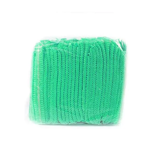 DISPOSABLE MOPHEAD CAPS X 100 PER PACK GREEN