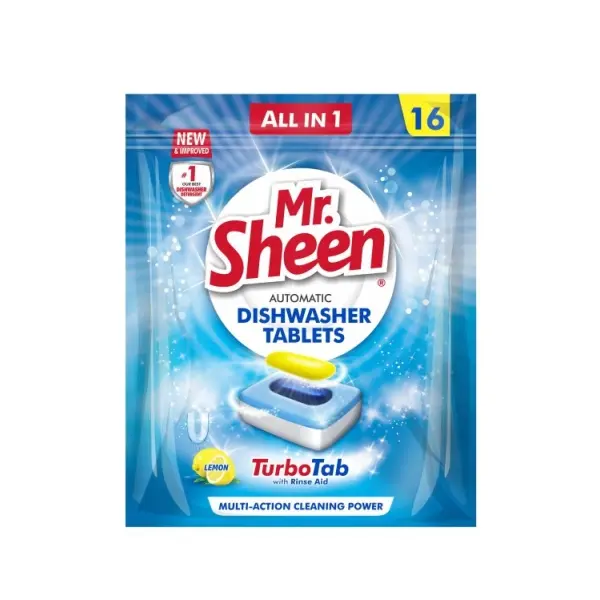 [SHI-SH1116] AUTOMATIC DISHWASHER TABLETS - 16 TABLETS LEMON