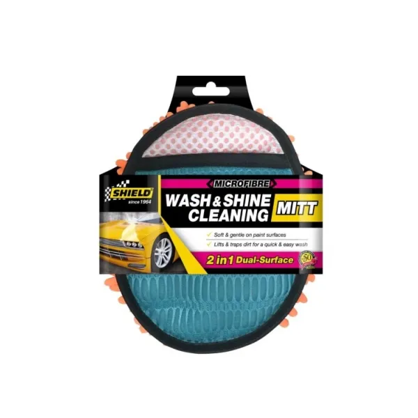 [SHI-SH1143] MICROFIBRE WASH & SHINE CLEANING MITT 0.