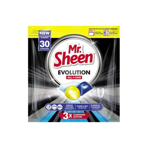 EVOLUTION ALL-IN-ONE DISHWASHING CAPSULES - 30  EACH