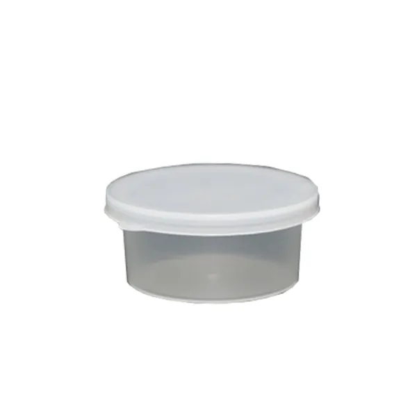 PLASTIC CUP WITH SNAP ON LID - 10 X 15ML