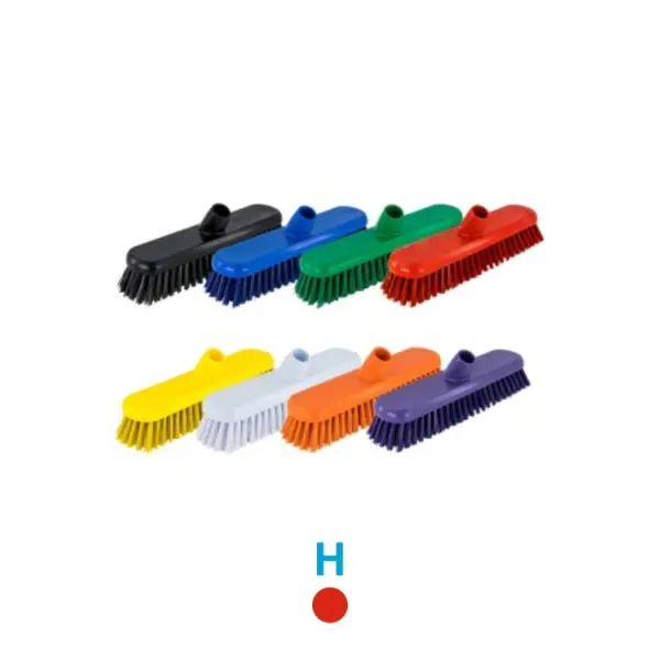 300MM HYGIENE DECK SCRUB HEAD ONLY - HARD - RED
