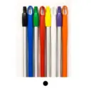 ALUMINIUM HANDLE MOULDED TOP AND BOTTOM - BLACK