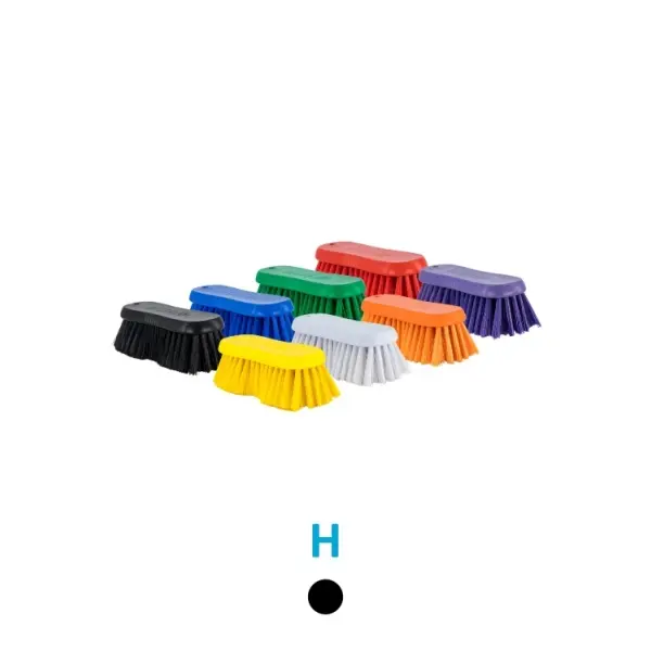 175MM HYGIENE SCRUB BRUSH - HARD - BLACK