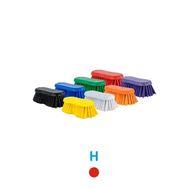 175MM HYGIENE SCRUB BRUSH - HARD - RED