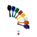 HYGIENE SHORT HANDLE SCRUB BRUSH - HARD - RED