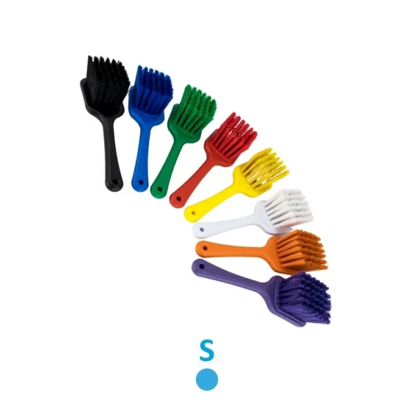 HYGIENE SHORT HANDLE SCRUB BRUSH - SOFT - BLUE