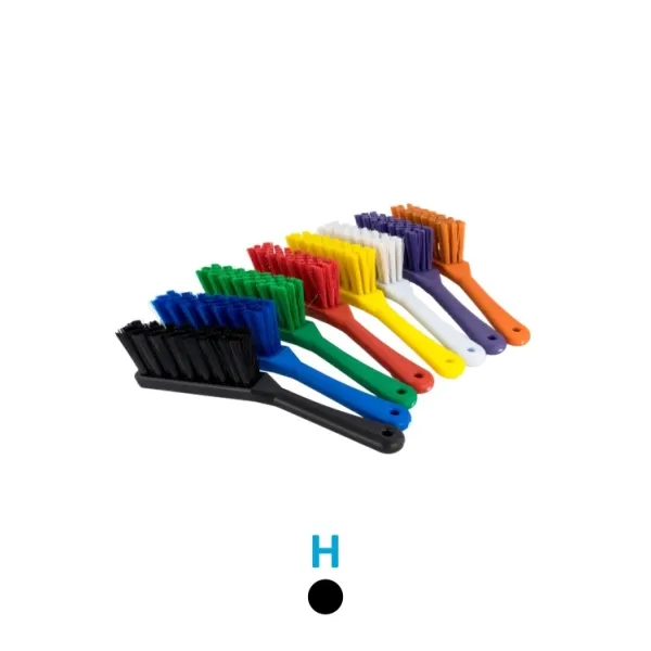 HYGIENE SLIMLINE SCRUB BRUSH - HARD - BLACK