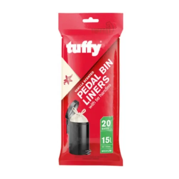 [TUFF-PBVI2020] VANILLA PEDAL BIN LINERS - 465 X 515MM - 20'S  P/PACK