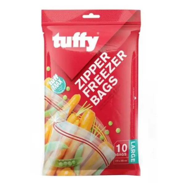 TUFFY ZIPPER LARGE 10 X 270 X 280MM  P/PACK