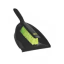 DUSTPAN AND BRUSH SET - BLACK